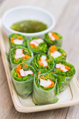 Taze Bahar Rolls, Vietnam Gıda Stili