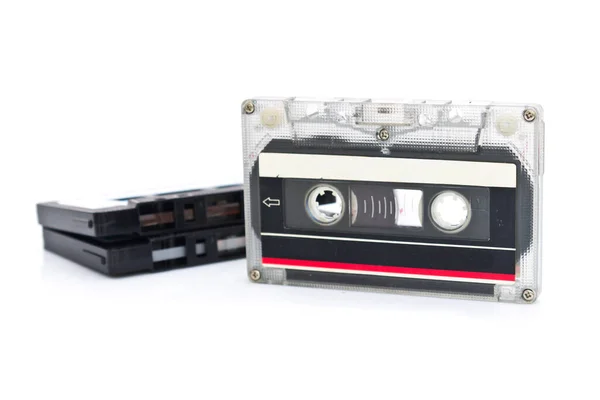 Cassette Sur Cassette Blanche — Photo