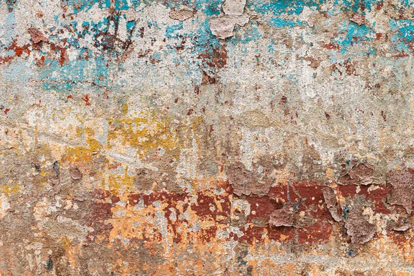 Pasaklı Eski Duvar Arka Planında Eski Poster Anımsatması — Stok fotoğraf
