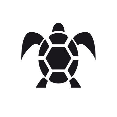 Vektör işareti soyut kaplumbağa