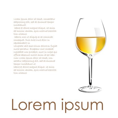 Vektör beyaz şarap açıklama