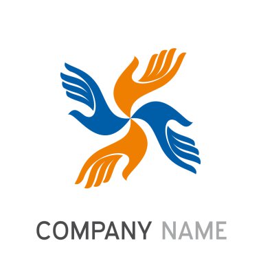 Vektör işareti ekip çalışması eller ile