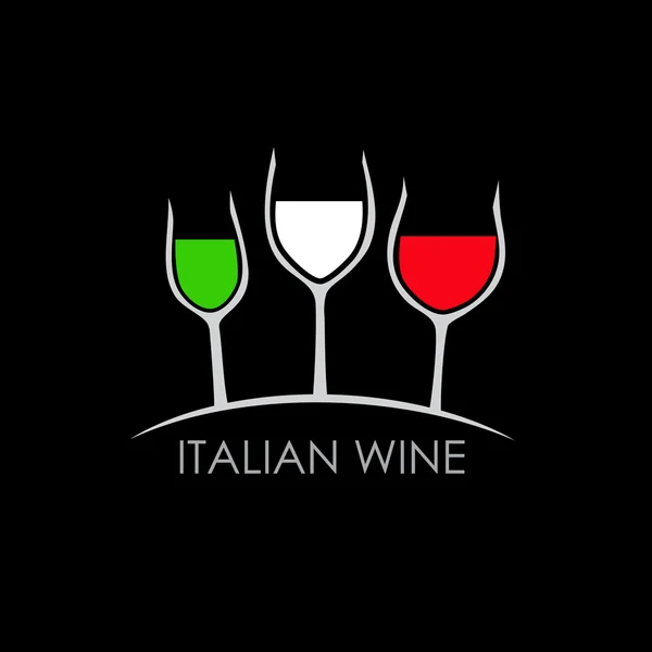 Vector sign italian wine — Stock Vector