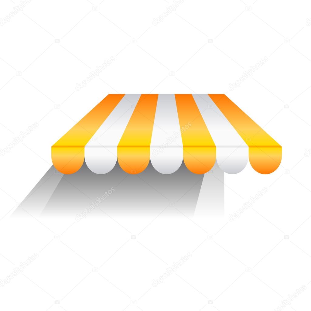 Vector sign yellow awning
