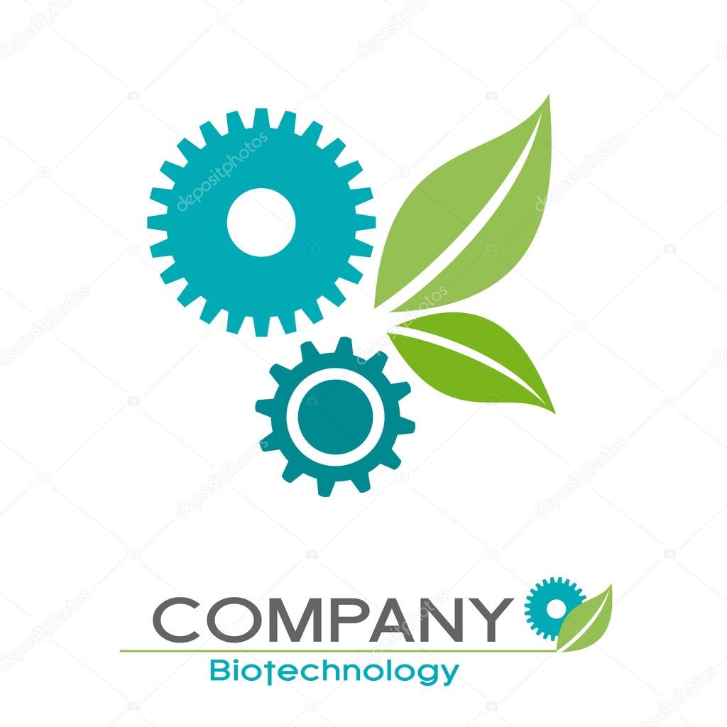 Vector sign green biotechnology