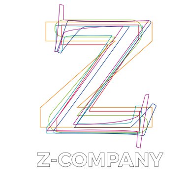 Vektör işareti doğrusal harf Z