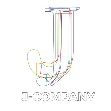 Vektör işareti doğrusal harf J