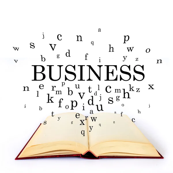 Business, word on the book — Stock Photo, Image