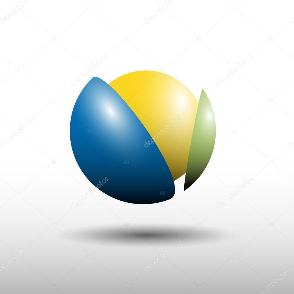 Vector sign break a ball, synergy
