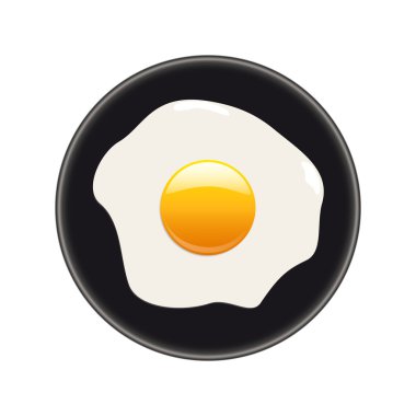 Vektör işareti yumurta tavası