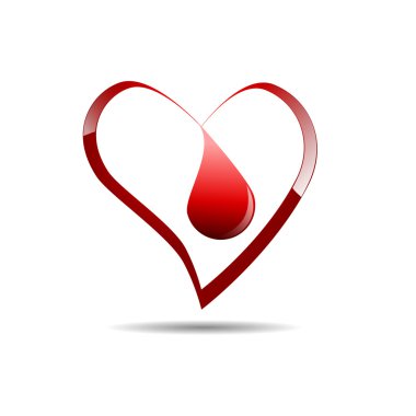 Vektör işareti kan bağışı