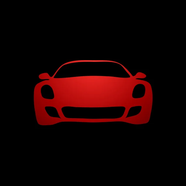 Signe vectoriel voiture avant — Image vectorielle