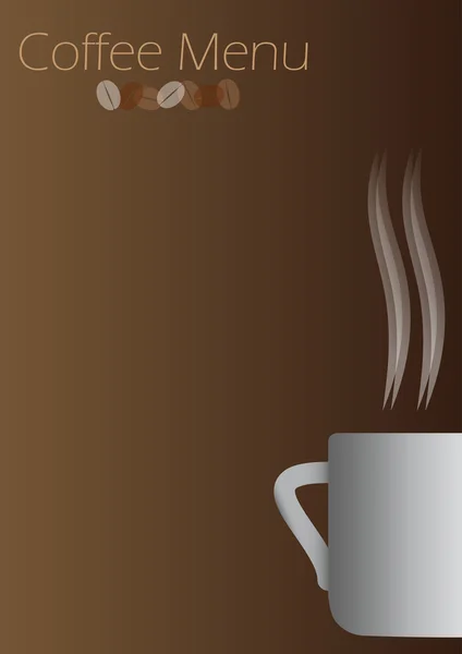 コーヒー メニューの背景 — ストックベクタ
