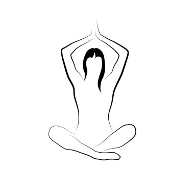 işareti spa, yoga vektör ve rahatla