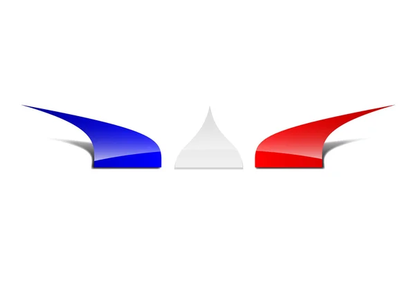 Vector teken teamwerk Frans en Engels — Stockvector