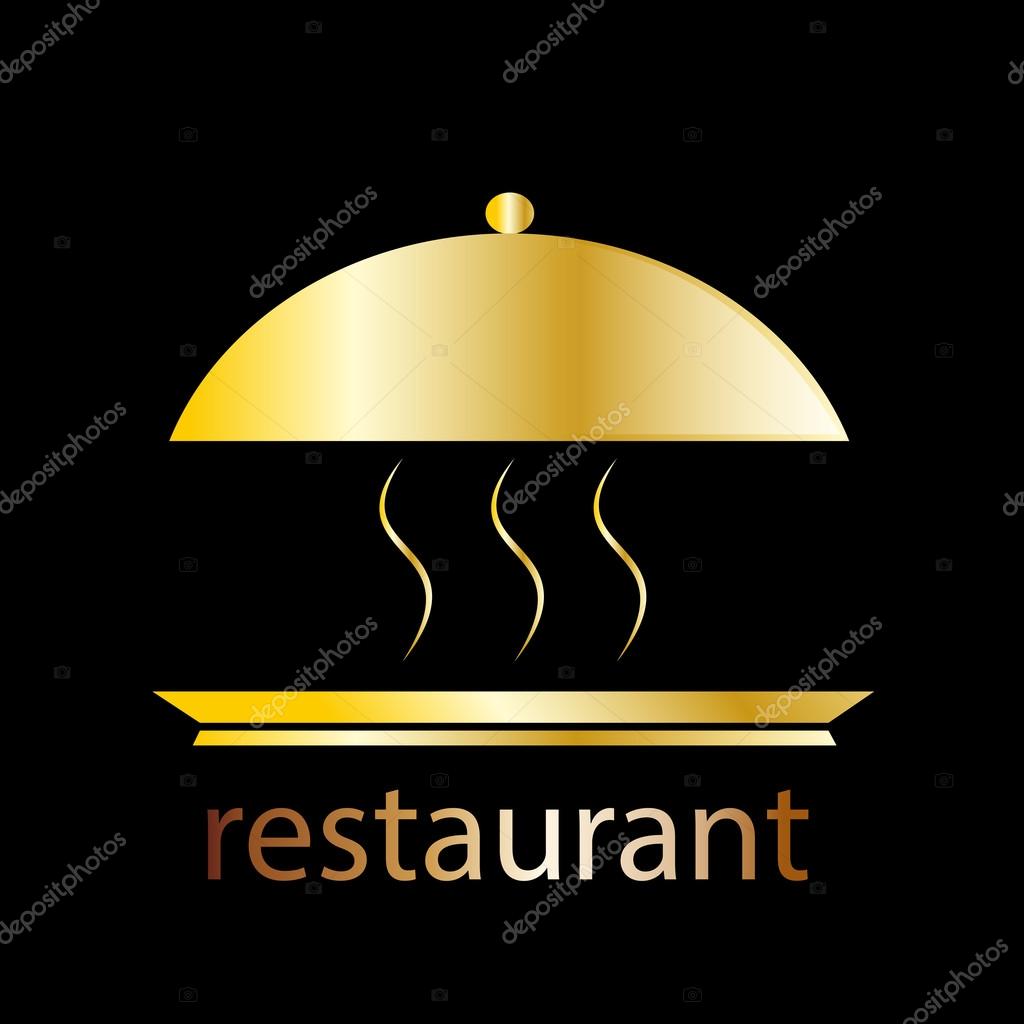 Vector sign restaurant. Hot food