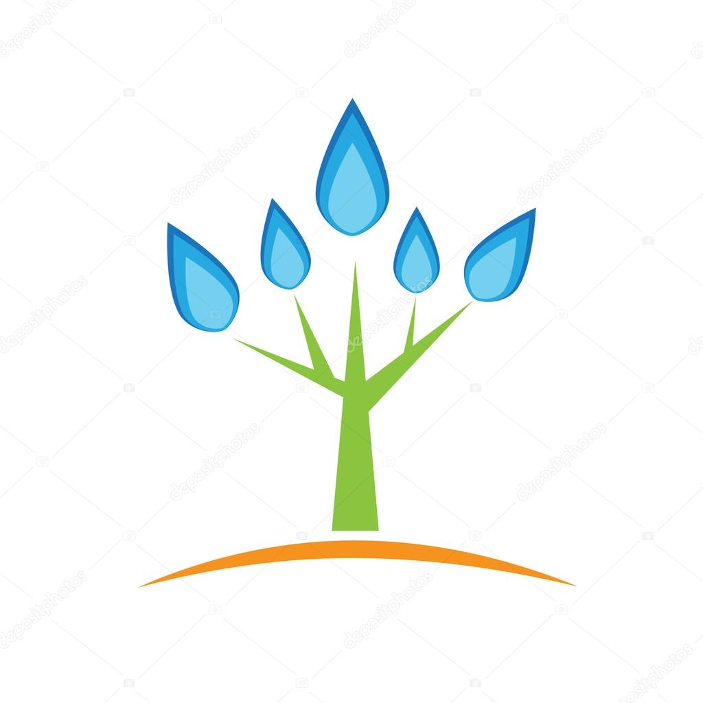 Vector sign tree natural gas