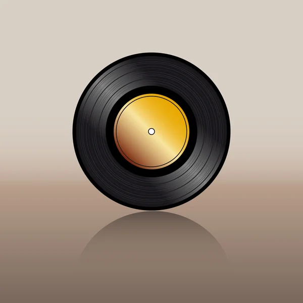 Vecteur signe disque d'or — Image vectorielle