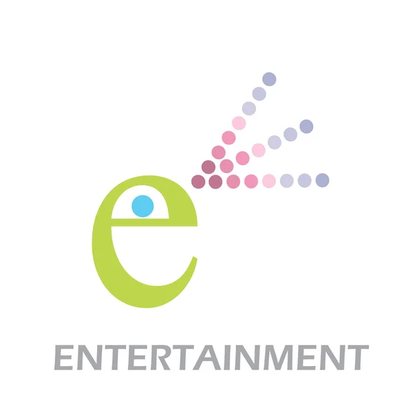 Carta de sinal de vetor E, Entretenimento —  Vetores de Stock