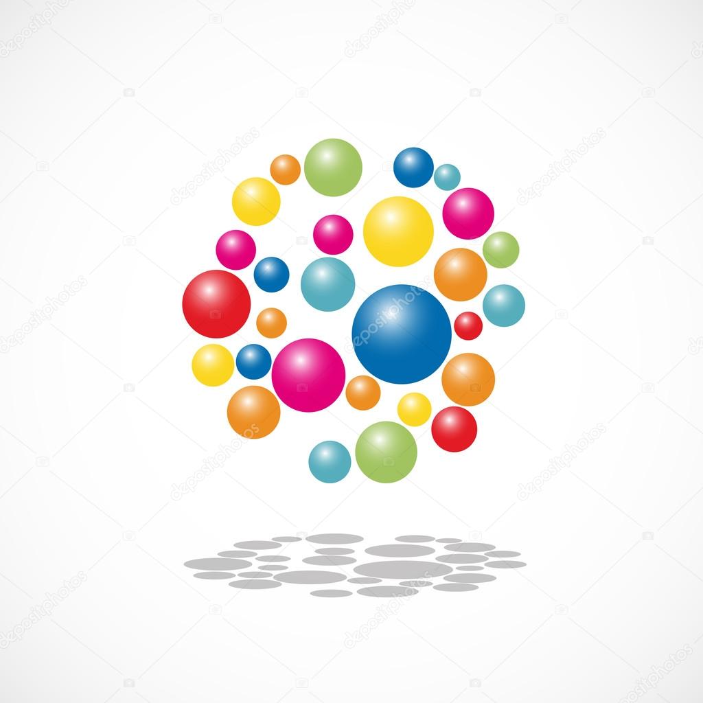 Vector sign balls, children's play