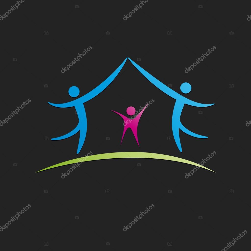 Vector sign Sweet Home, black background