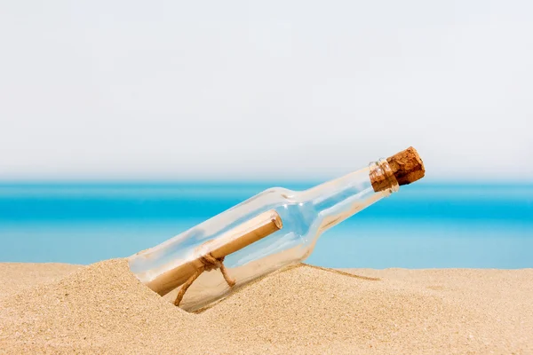 Message in bottle — Stock Photo, Image