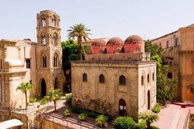 San Cataldo kilise Palermo, Sicilya. İtalya.