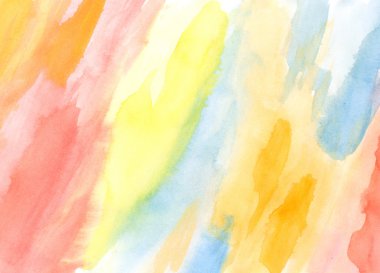 Gökkuşağı soyut renkli sulu boya arka planı için