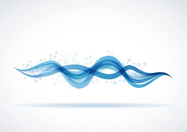Векторна хвиля води з бульбашками фон — стоковий вектор