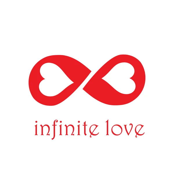 Vector sign infinite love — Stock Vector