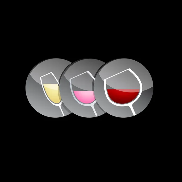 矢量标志葡萄酒品尝 — 图库矢量图片