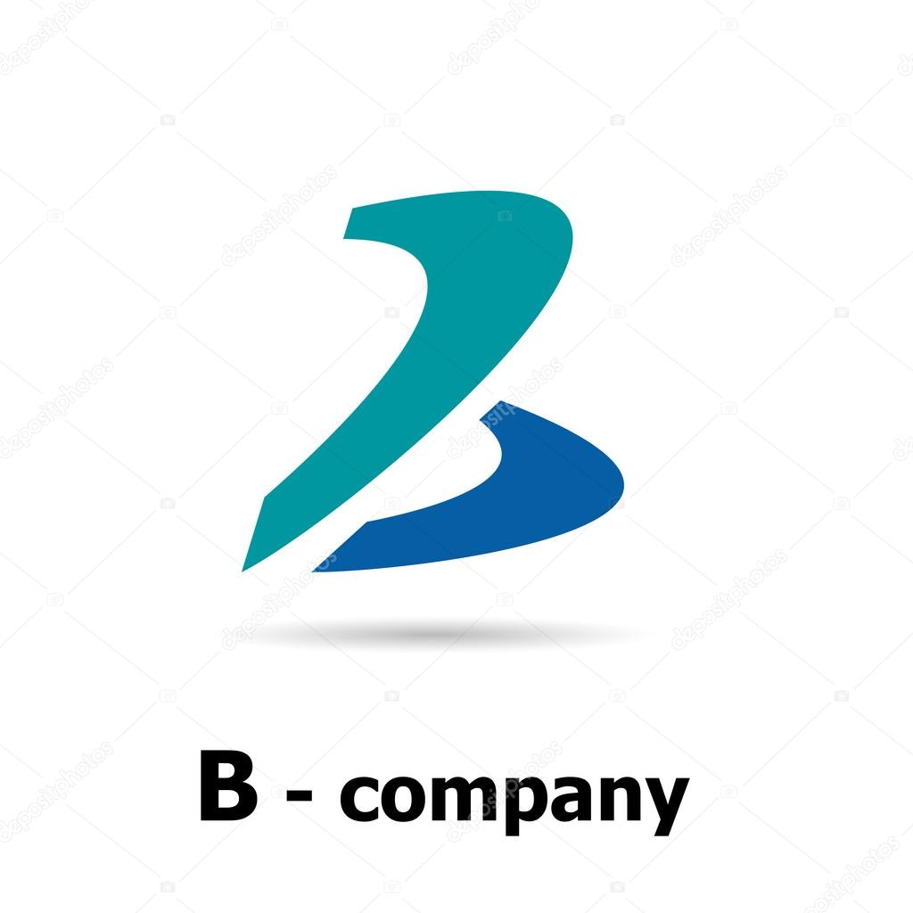 Vector abstract letter B