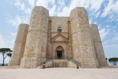 Sekizgen şato Castel del Monte - UNESCO Dünya Mirası sahası, Puglia, İtalya