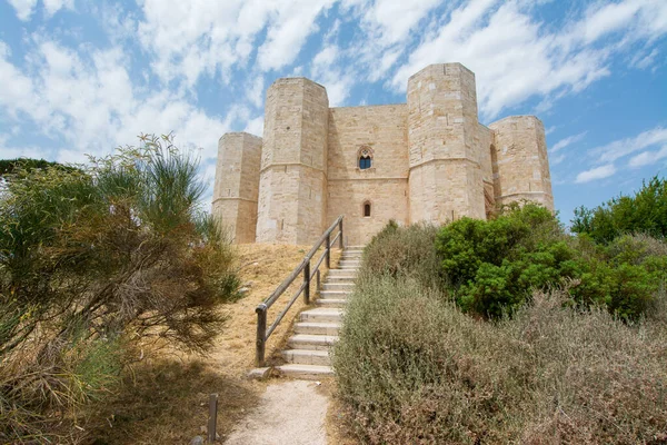 Castello Ottagonale Castel Del Monte Patrimonio Mondiale Unesco Puglia Italia — Foto Stock