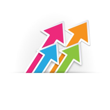 Dört ok yukarı dönük