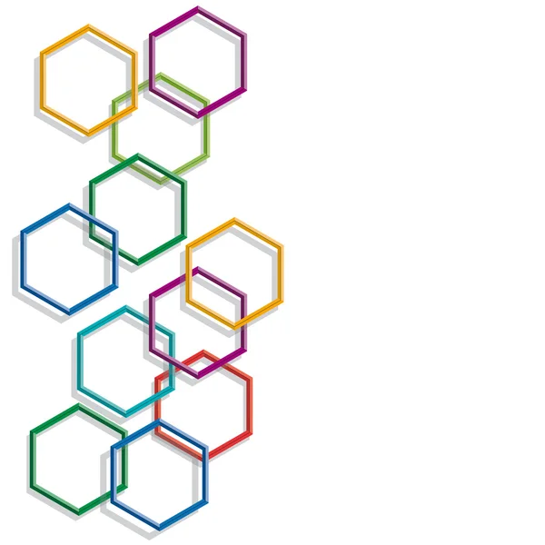 Hexagones — Image vectorielle