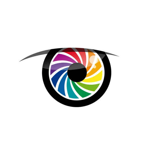 Ojo de arco iris — Vector de stock