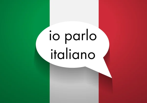 Spreken Italiaans — Stockvector