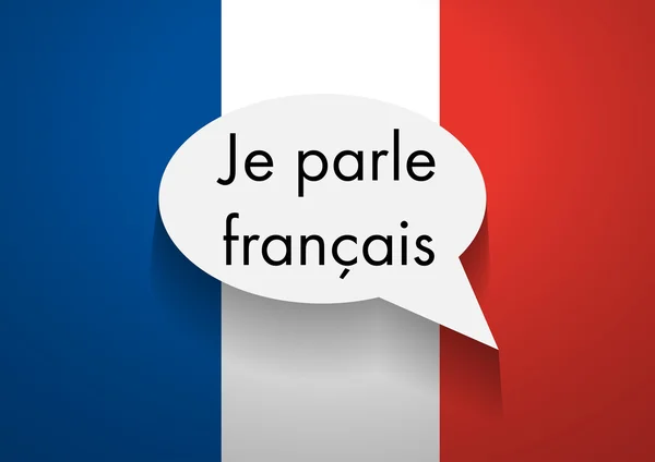 Französisch sprechen — Stockvektor