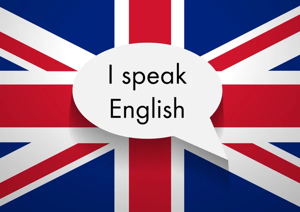 Parlare inglese — Vettoriale Stock