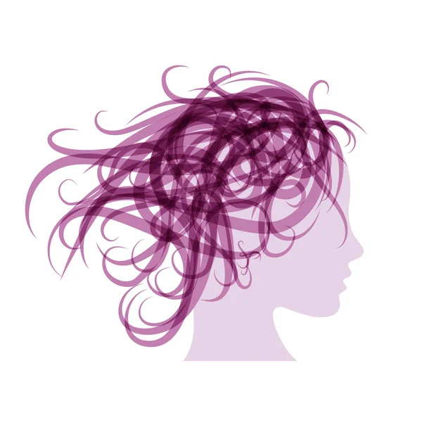 Cheveux Beauté — Image vectorielle