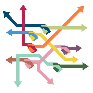 oklarla el sıkışma