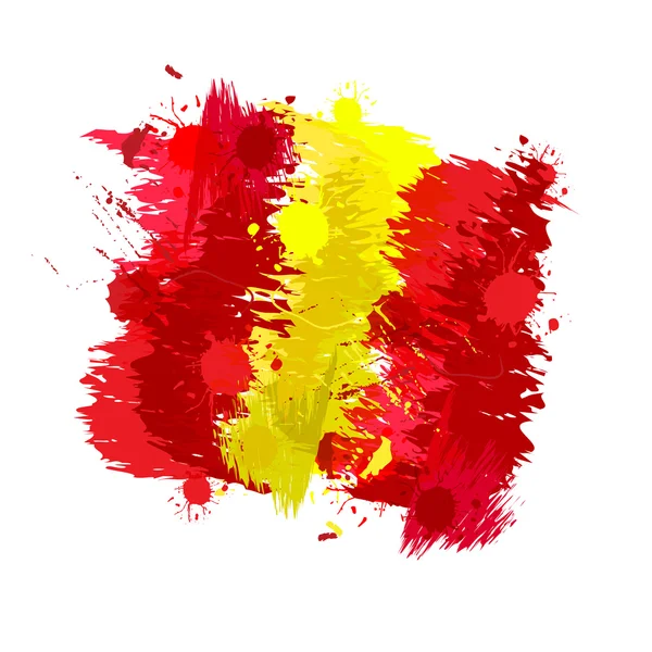 Bandeira espanhola — Vetor de Stock