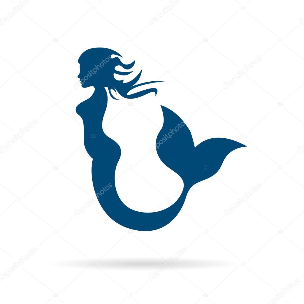Vector sign mermaid