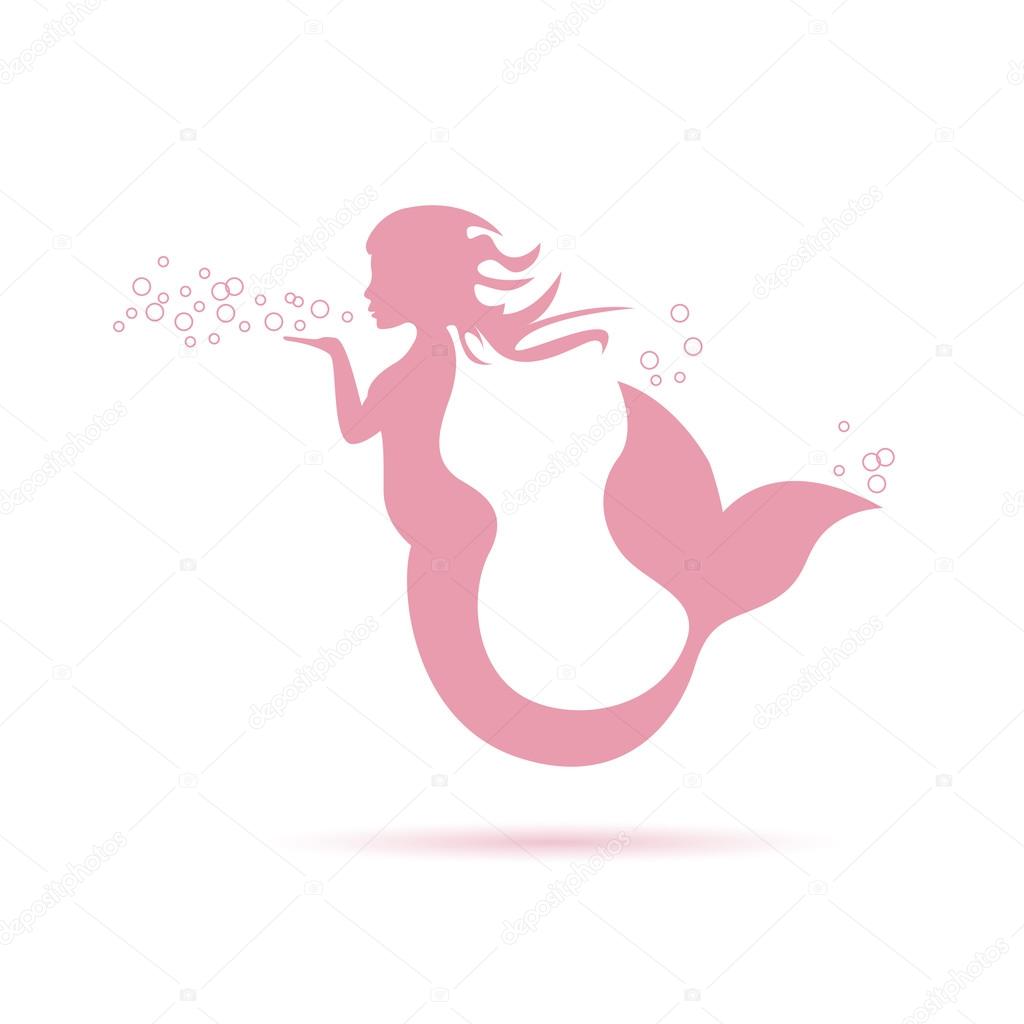 Silueta de cola de sirena bajo el agua lindas decoraciones de fiesta para  niñas