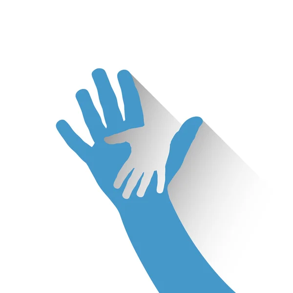 Kinderen hand — Stockvector