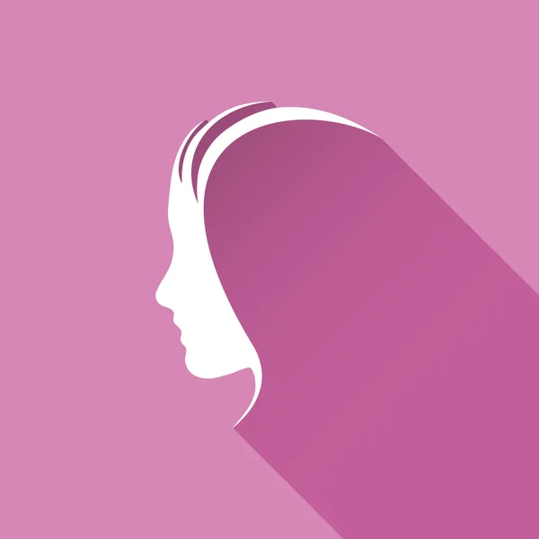Profil de woman — Image vectorielle