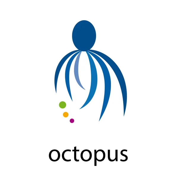 Abstrakter Oktopus — Stockvektor