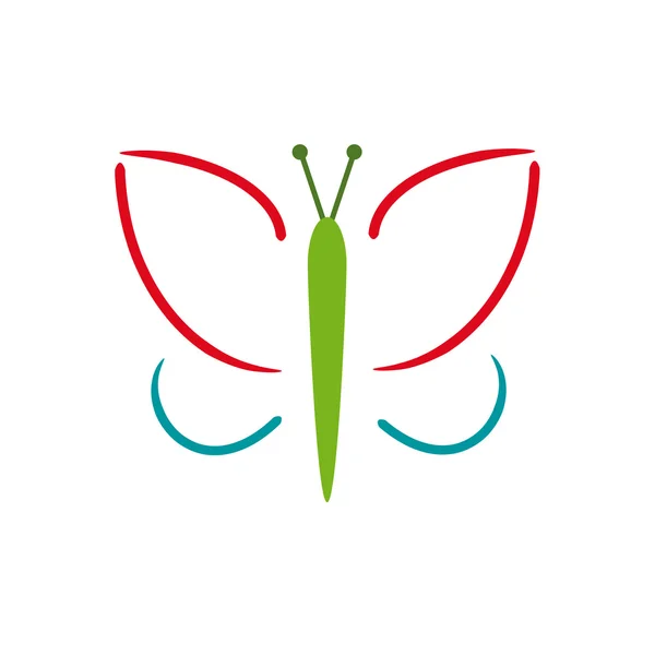 Papillon stylisé — Image vectorielle