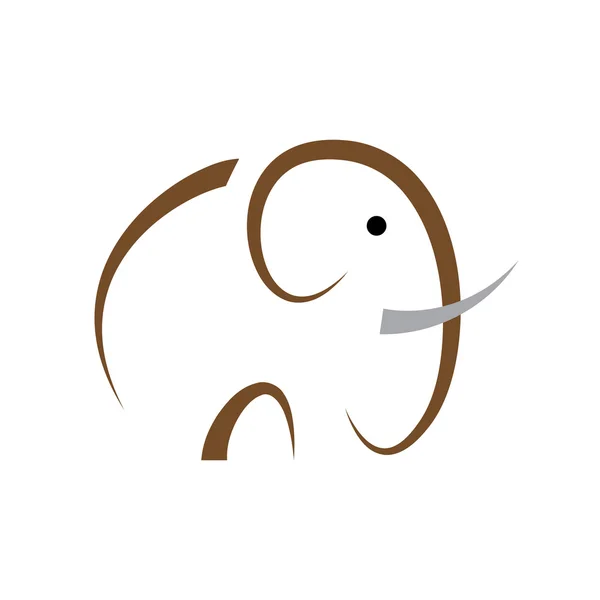 Signo de elefante — Vector de stock